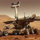 Ilustración del Opportunity en Marte.